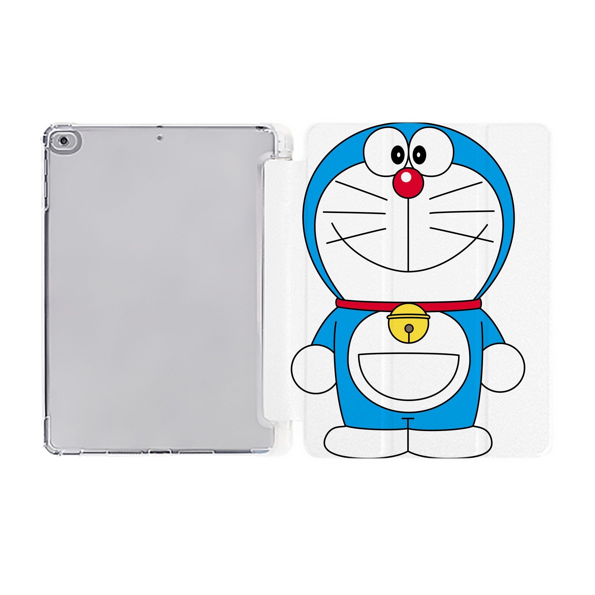 （画像用） ドラえもん Doraemon IPad ケース ペン収納付き 三つ折りスタンド PUレザー×シリコン 対応機種9.5/10.5/10.9インチ